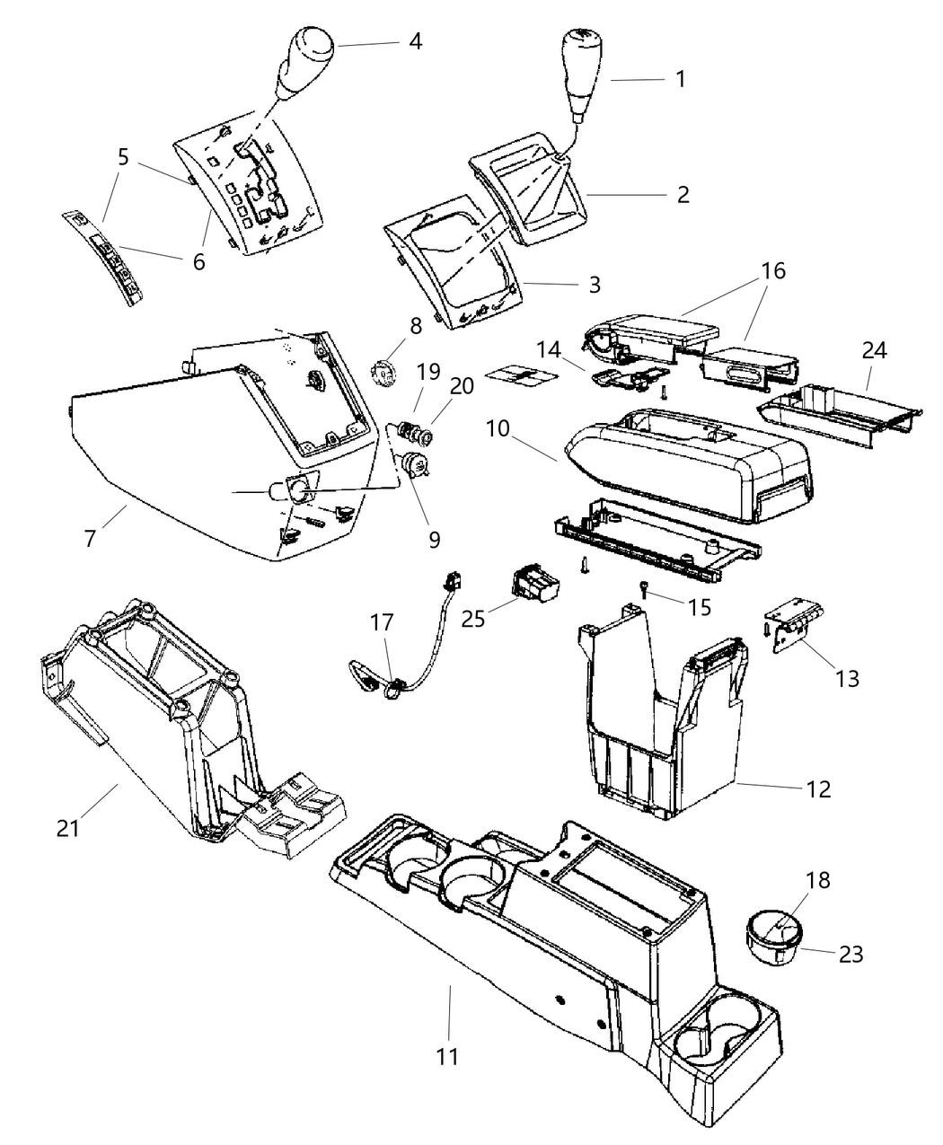 Mopar 4664360AA Bracket-Shift Cable