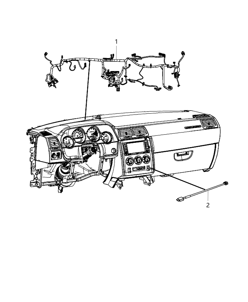 Mopar 68078227AB Wiring-Jumper