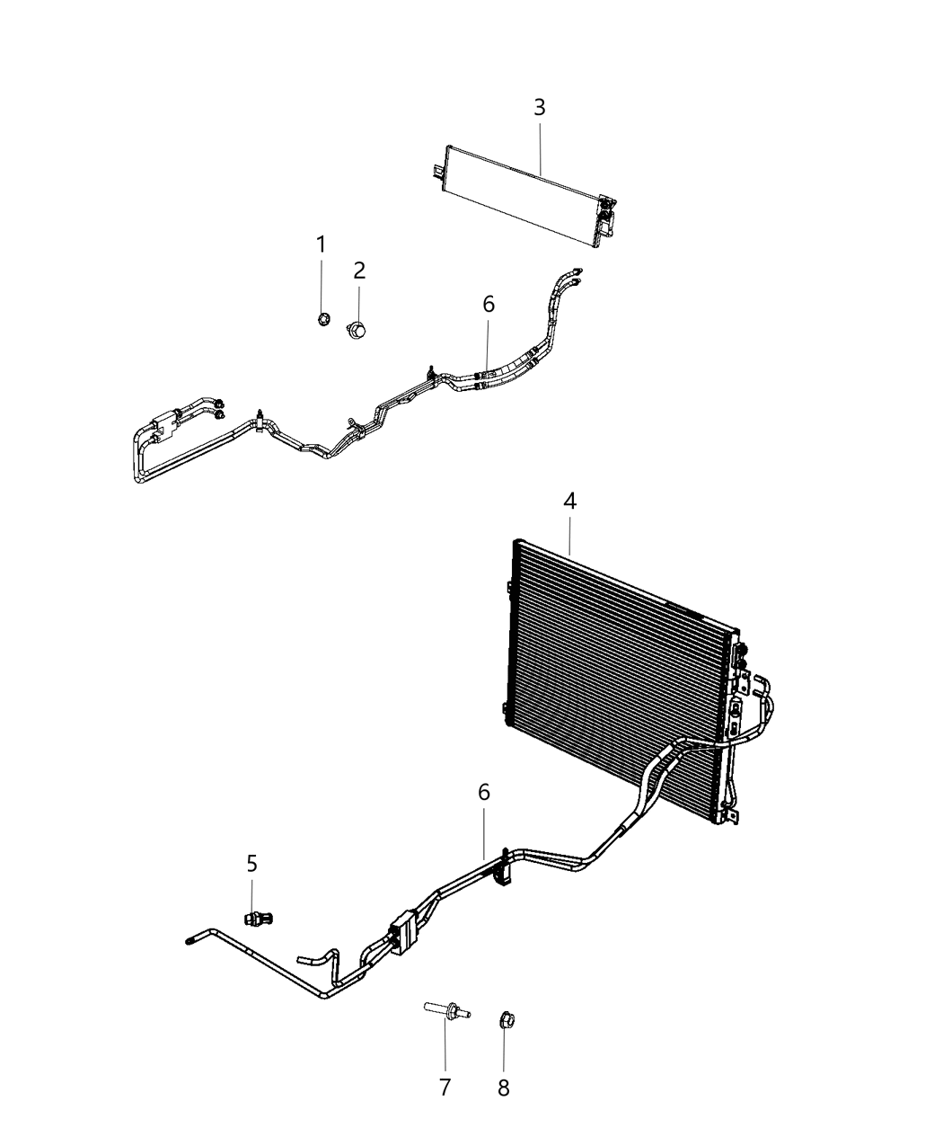 Mopar 68232604AB Transmission Oil Cooler