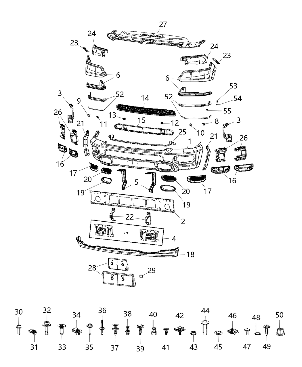 Mopar 68274563AD Grille-Lower