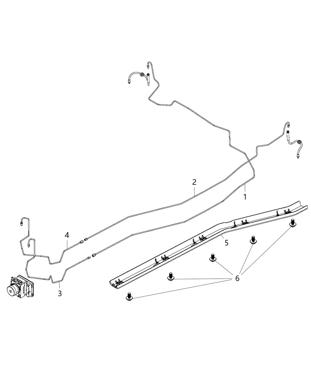 Mopar 68247045AA Shield-Brake Line