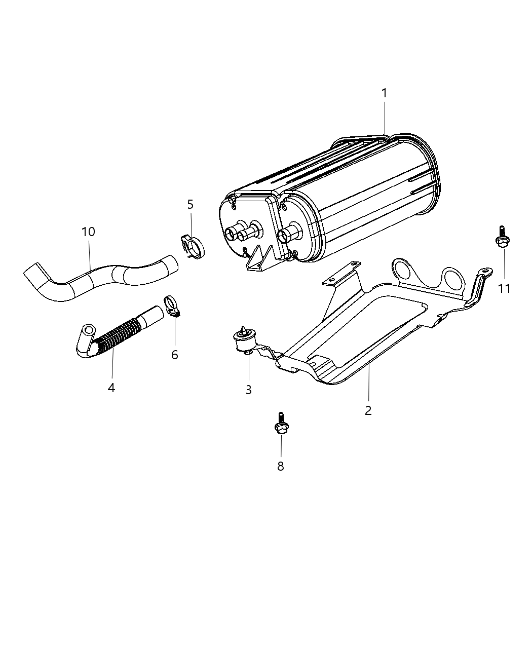 Mopar 4809584AB Tube-Fuel Vapor