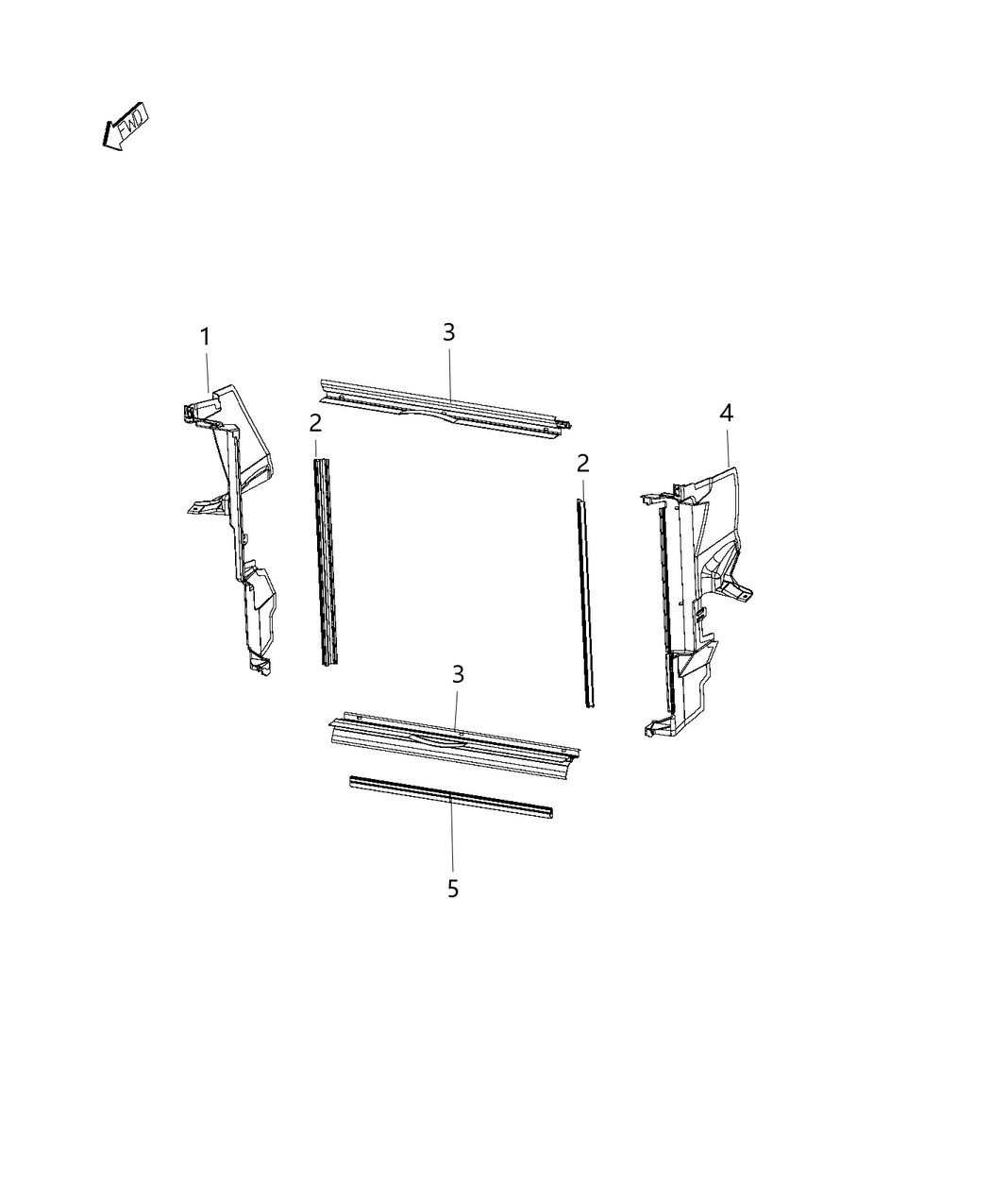 Mopar 68231621AB Shield-Radiator