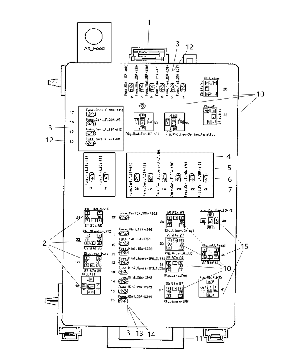 Mopar 4607310AA Bracket-Power Distribution Center