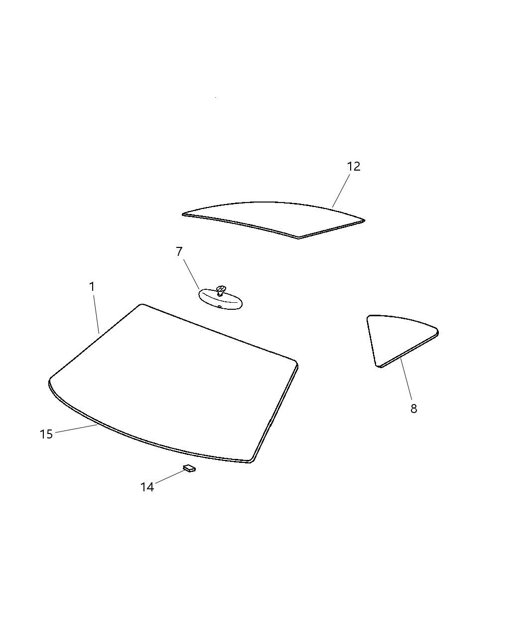 Mopar 5114066AA REINF-Roof Panel