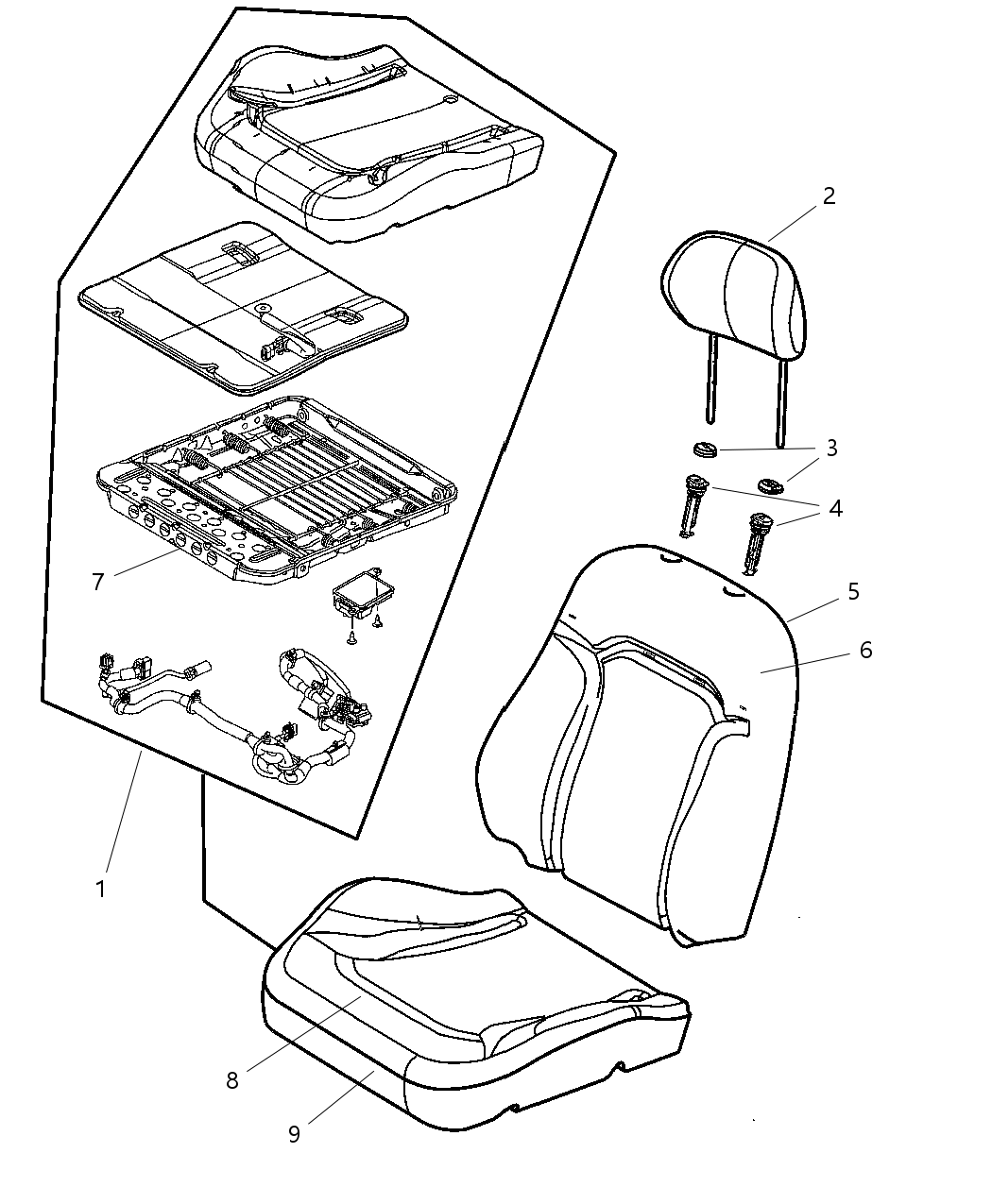 Mopar 5093978AA RETAINER-TRIMMING