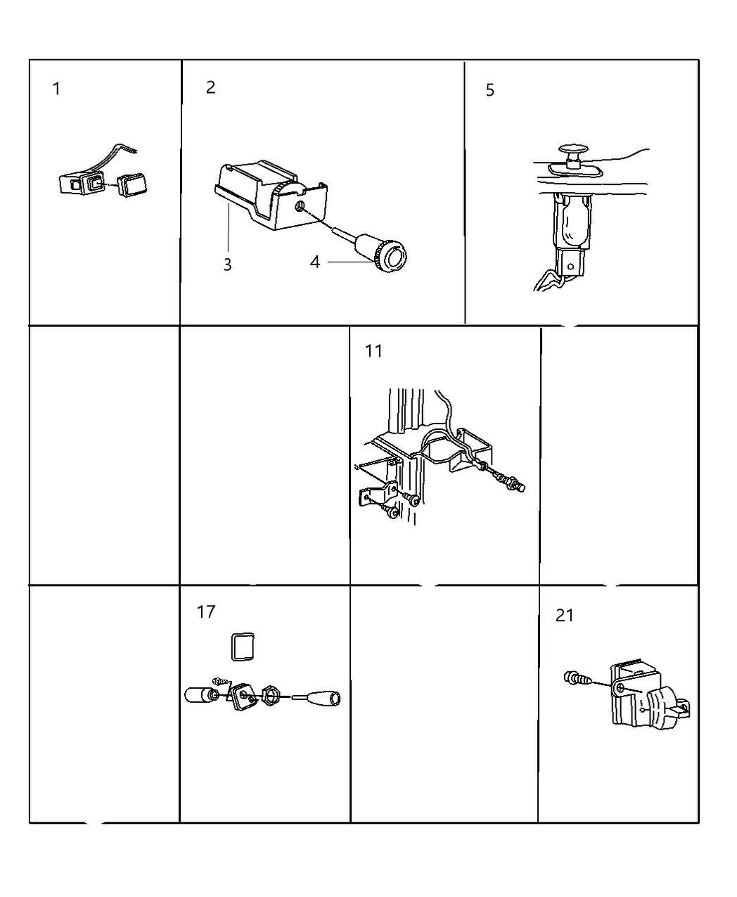 Mopar 4373082AB Switch-Door Lock