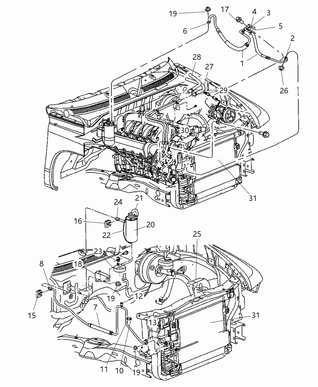 Mopar 55056364AB DRIER-Suction Line