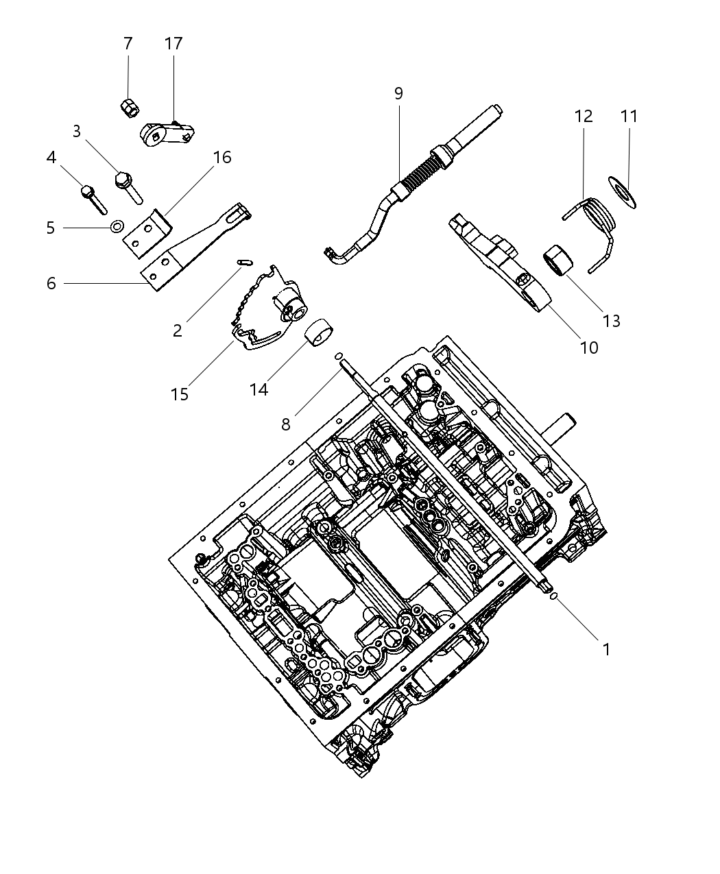 Mopar 68019912AA Rod Assembly-Transmission Parking SPRAG