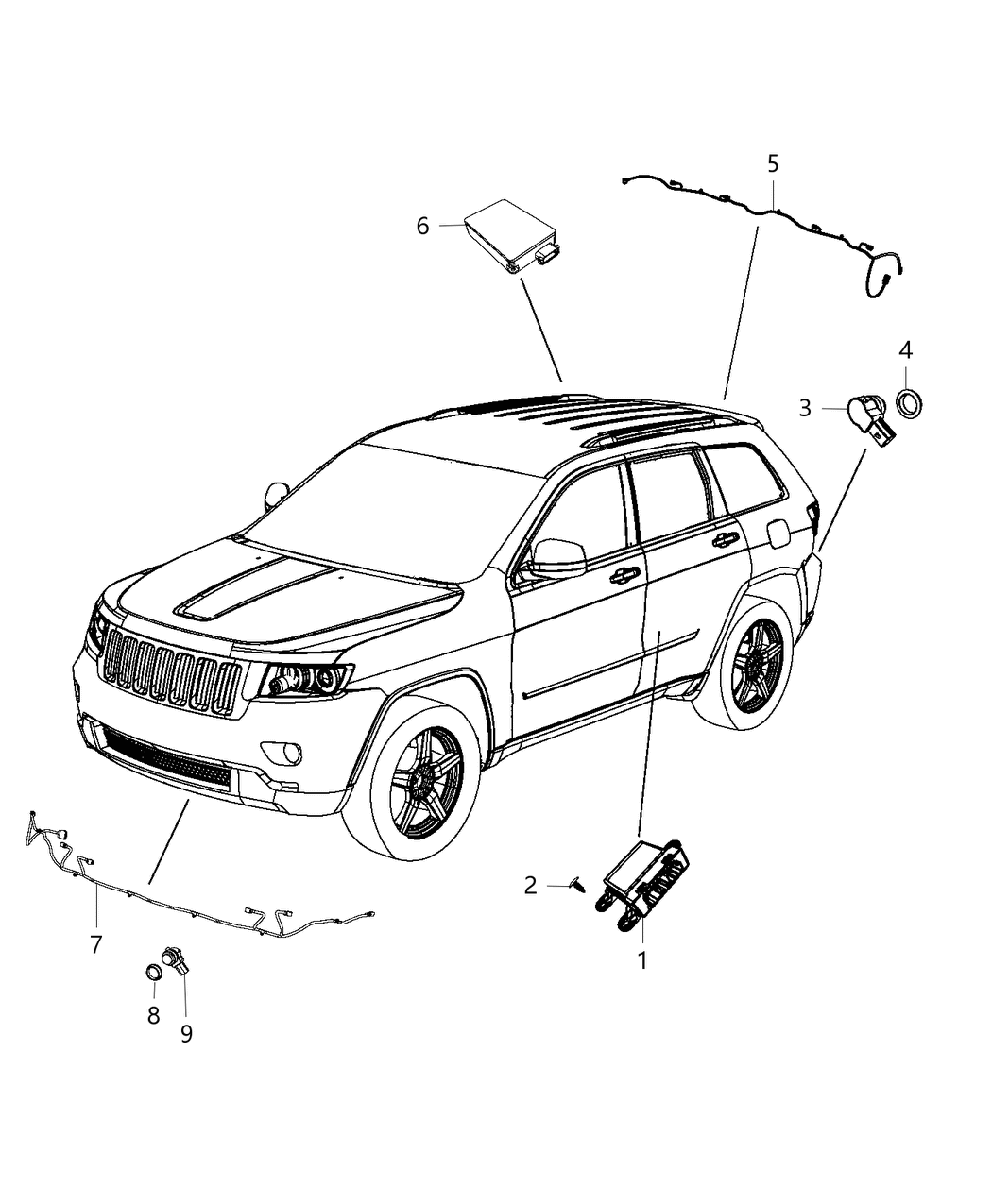 Mopar 68265291AA Harness-Front FASCIA