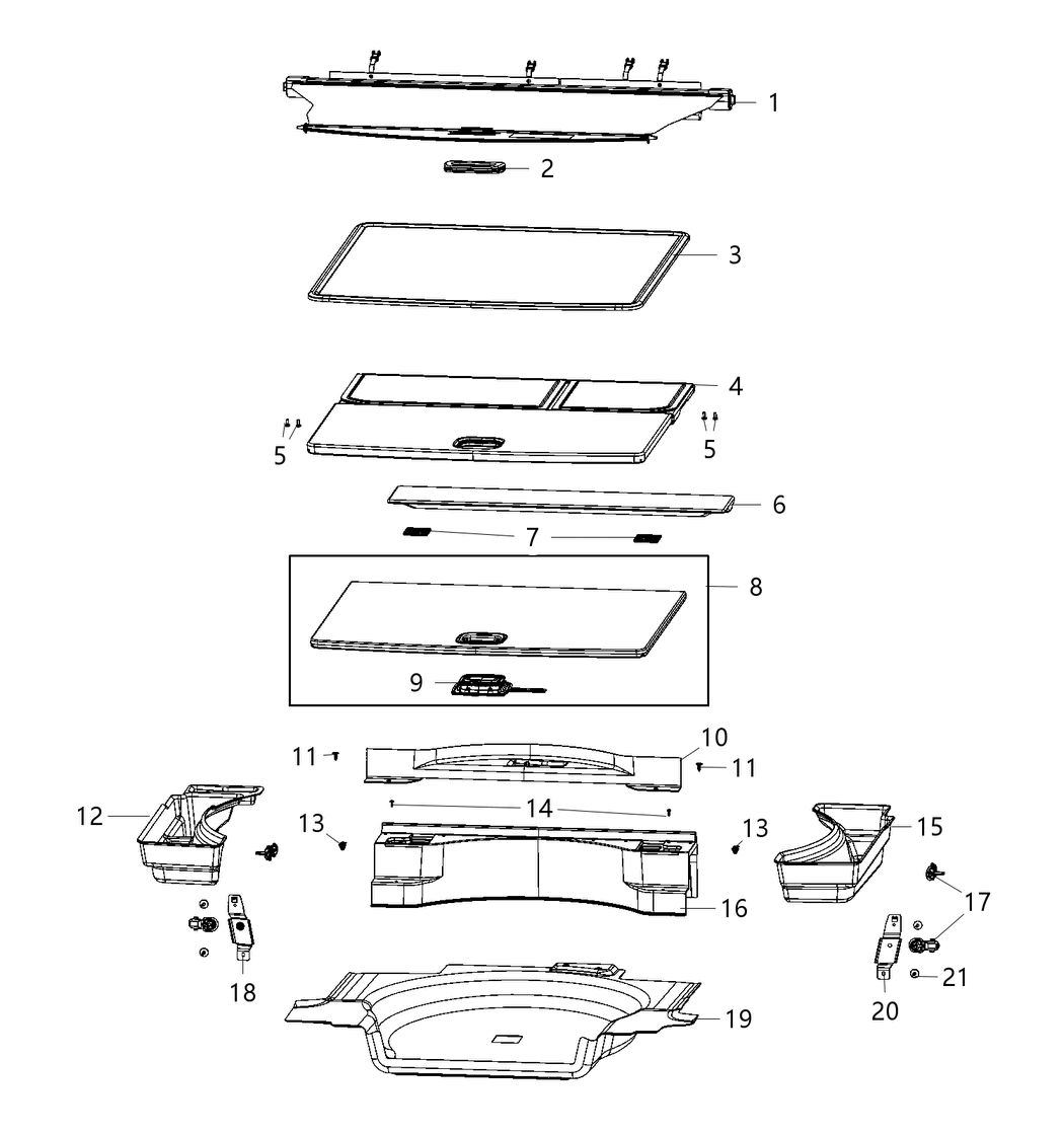 Mopar 68305605AB Bin-Storage