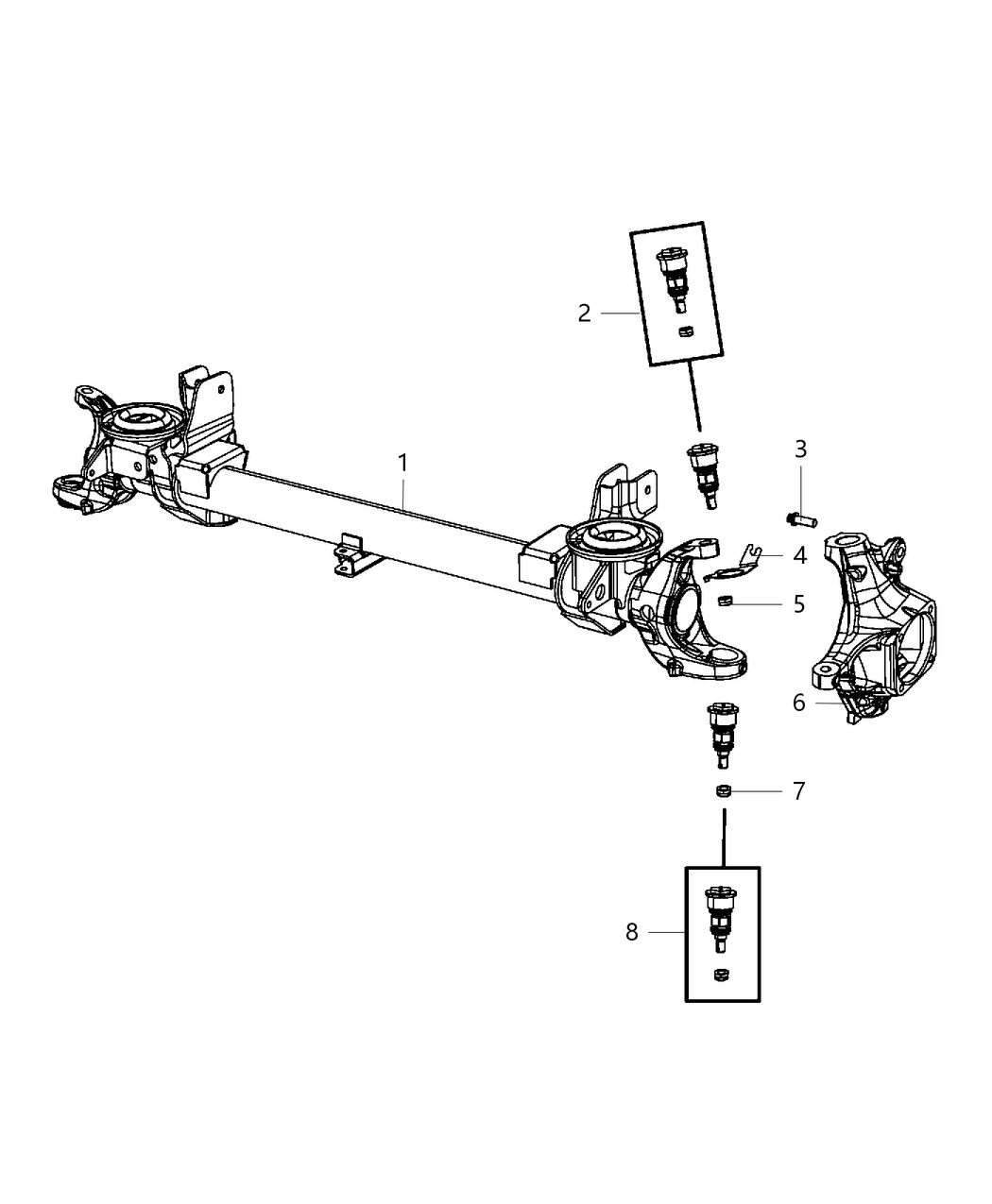 Mopar 68213858AA Housing-Axle