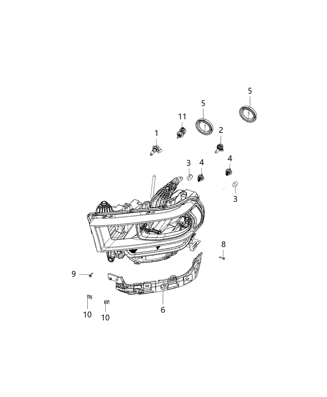 Mopar 68444837AA WIRING-HEADLAMP