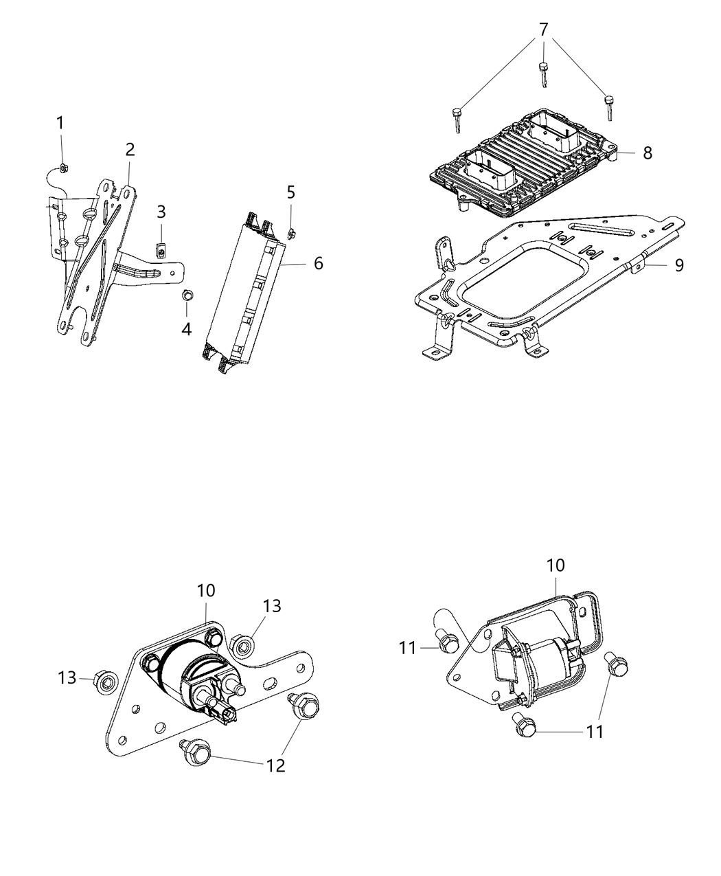 Mopar 68089655AA Bracket-Module