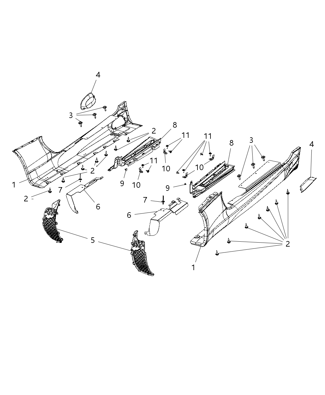 Mopar 5SR73XXXAA Exhaust-Side SILL