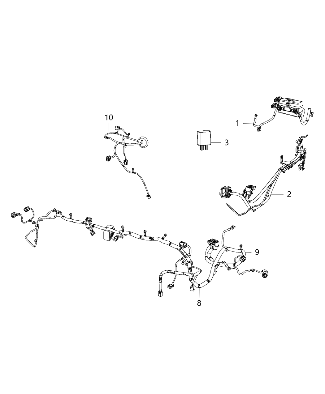 Mopar 52112268AB WIRING-FRONT END MODULE