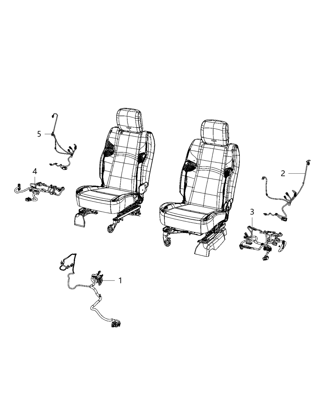 Mopar 68468115AA Wiring-Seat Cushion