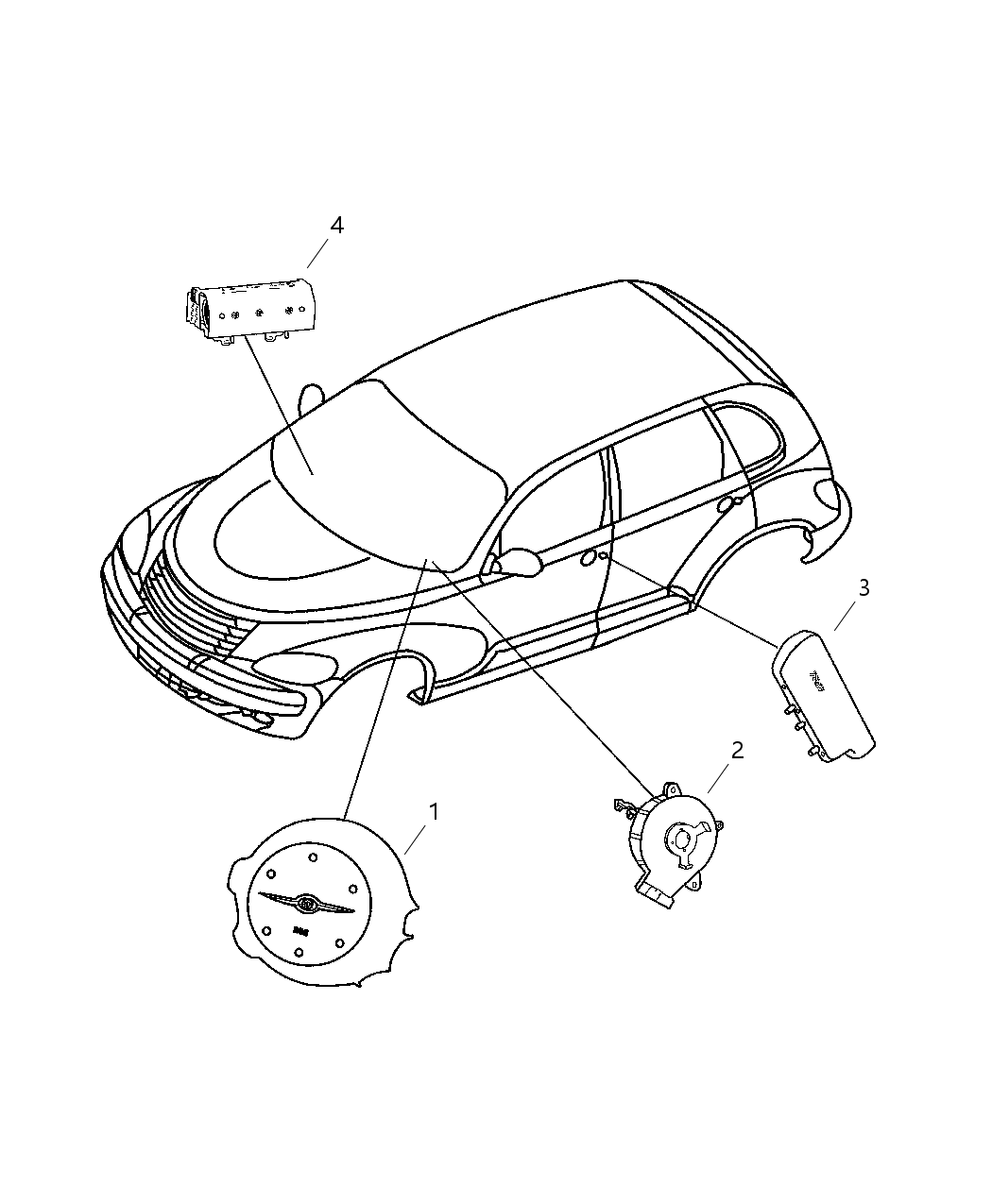 Mopar RN531B8AG Cover-Air Bag Module