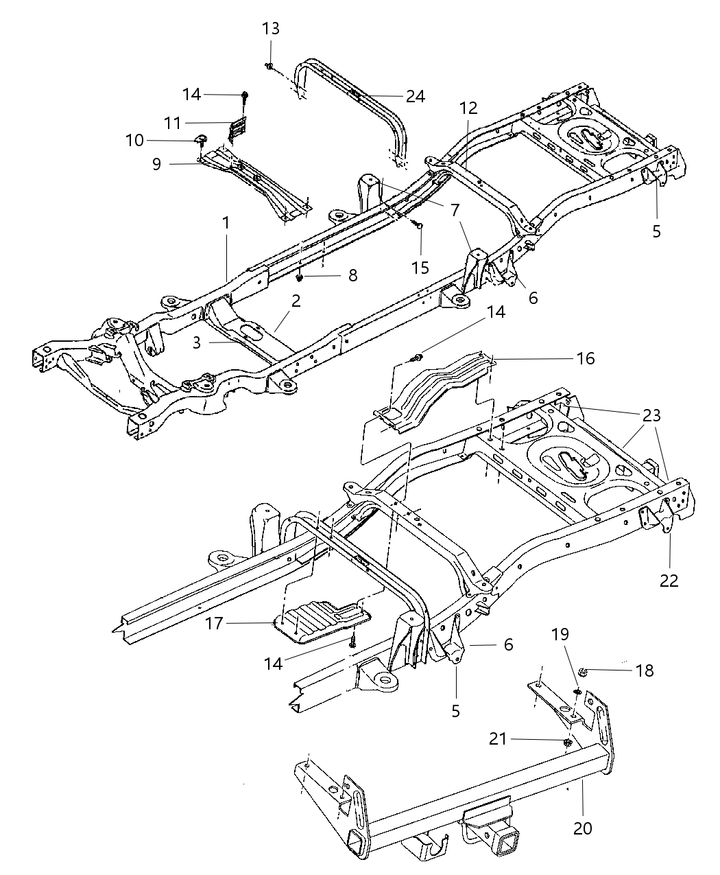 Mopar 52020408AG Frame-Chassis