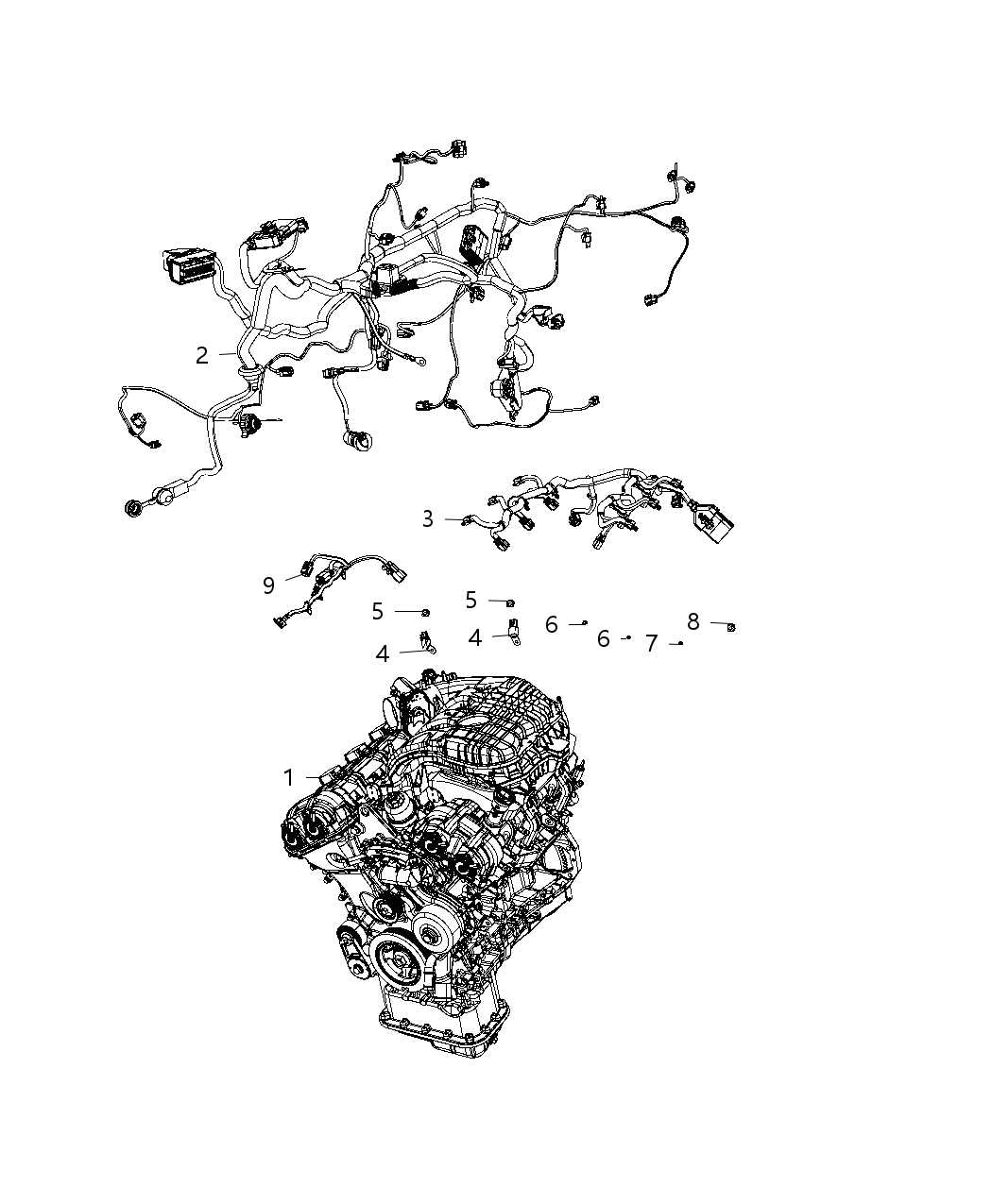 Mopar 68333803AD Wiring-Engine