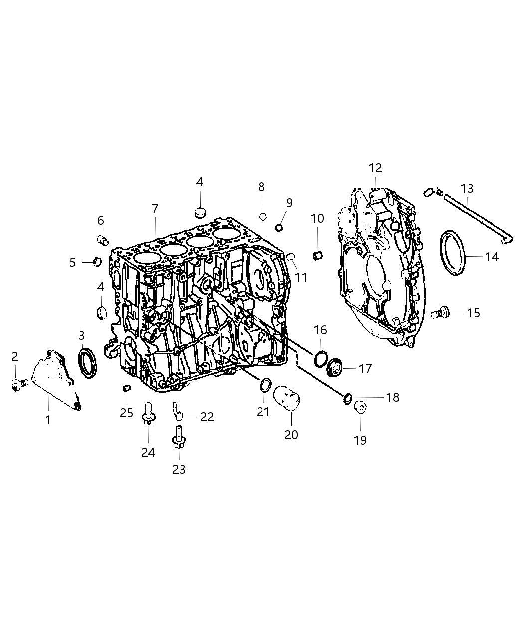 Mopar 68089210AA RETAINER-CRANKSHAFT Front Oil Seal