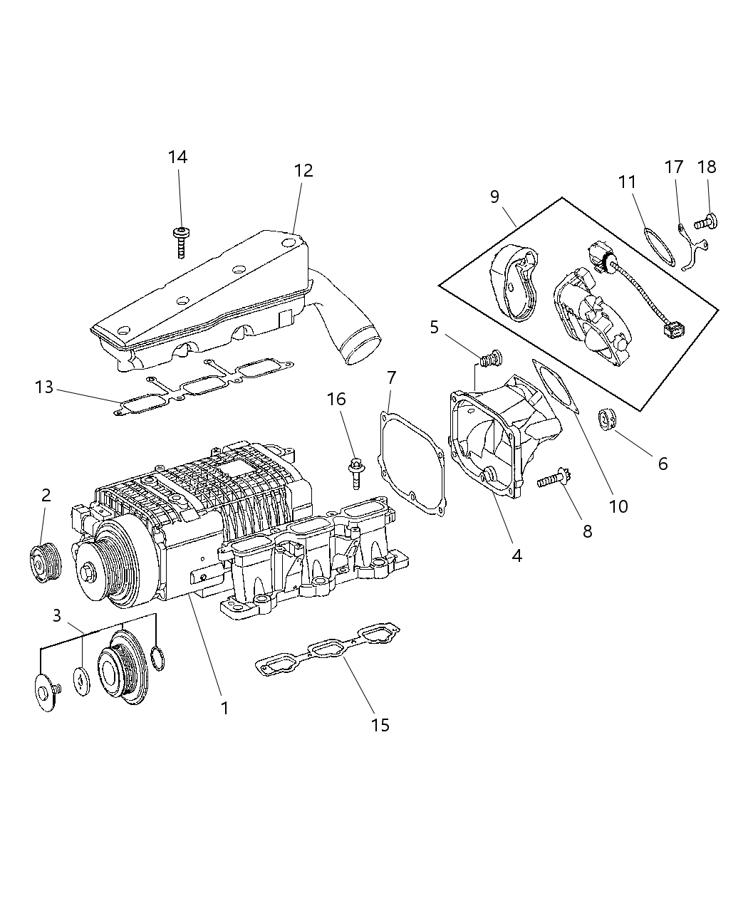 Mopar 5143091AA SUPERCHGR