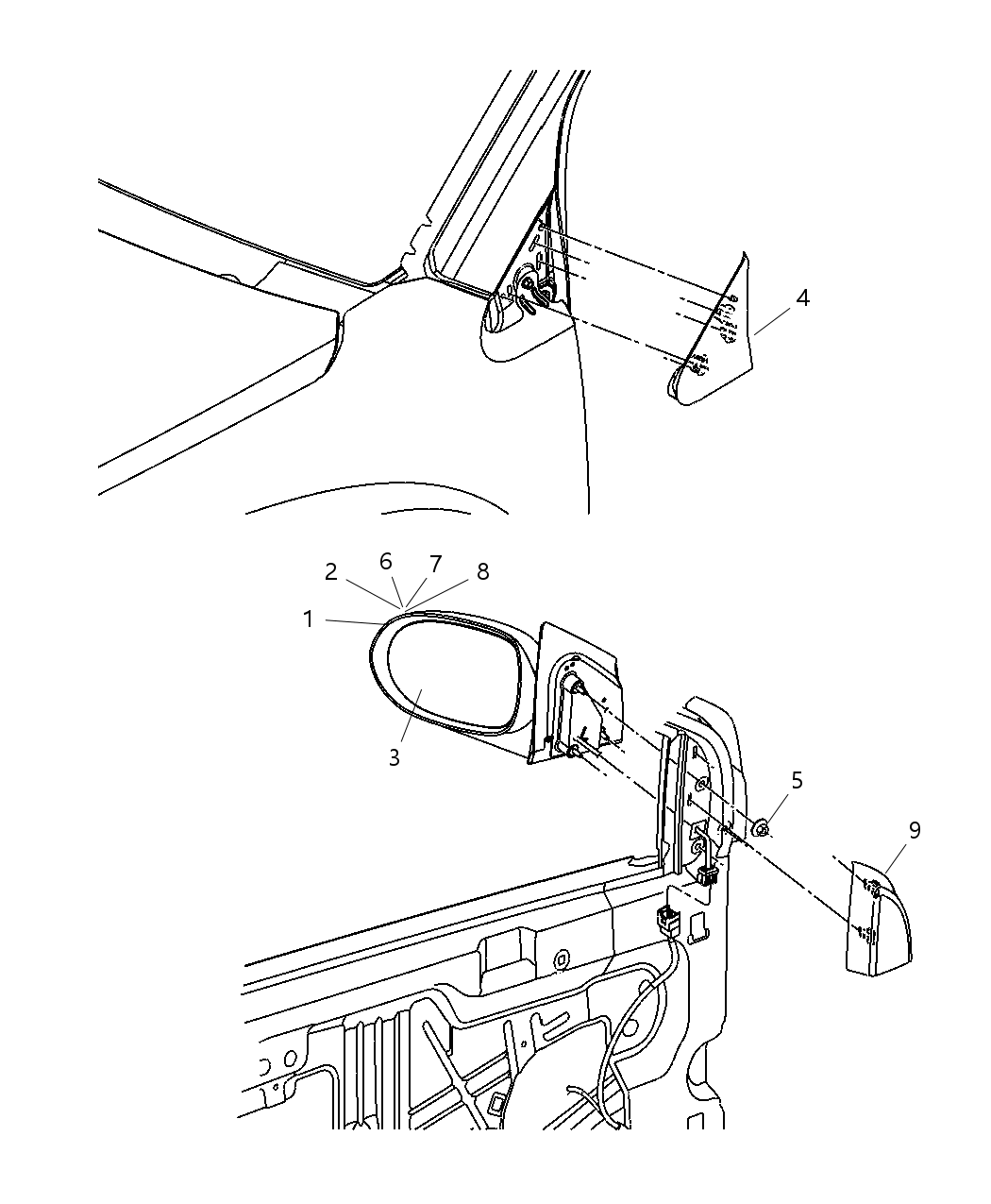 Mopar 5160045AB Mirror-Mirror Replacement