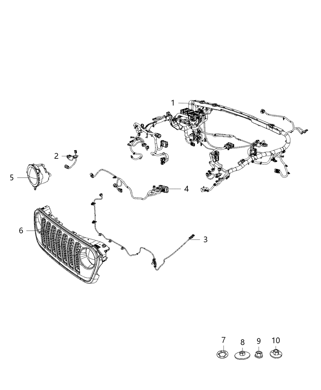 Mopar 68406771AC Wiring-Dash