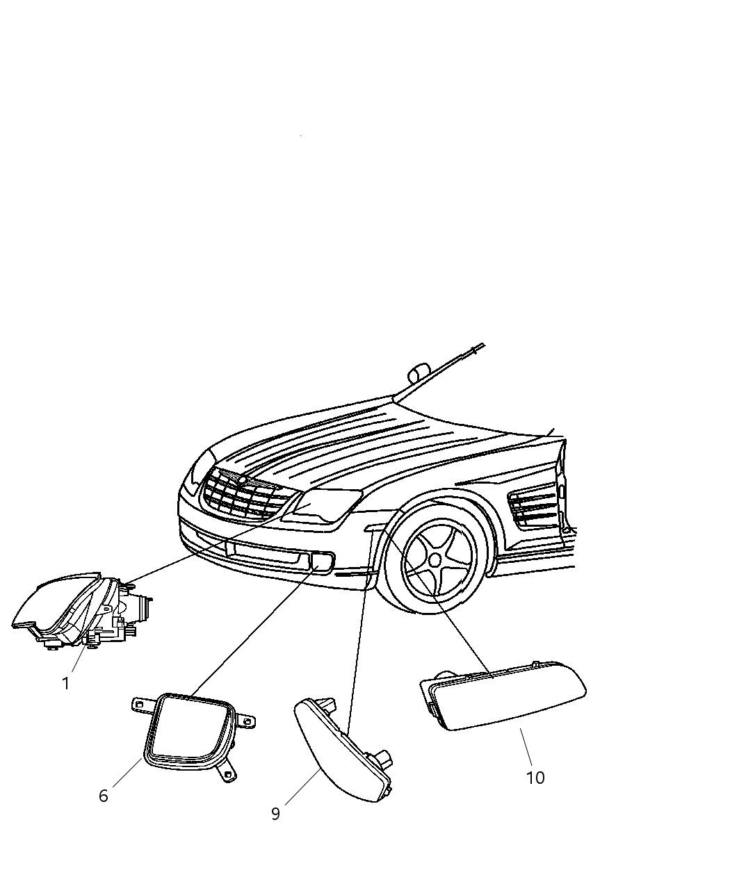 Mopar 5097529AA Headlamp