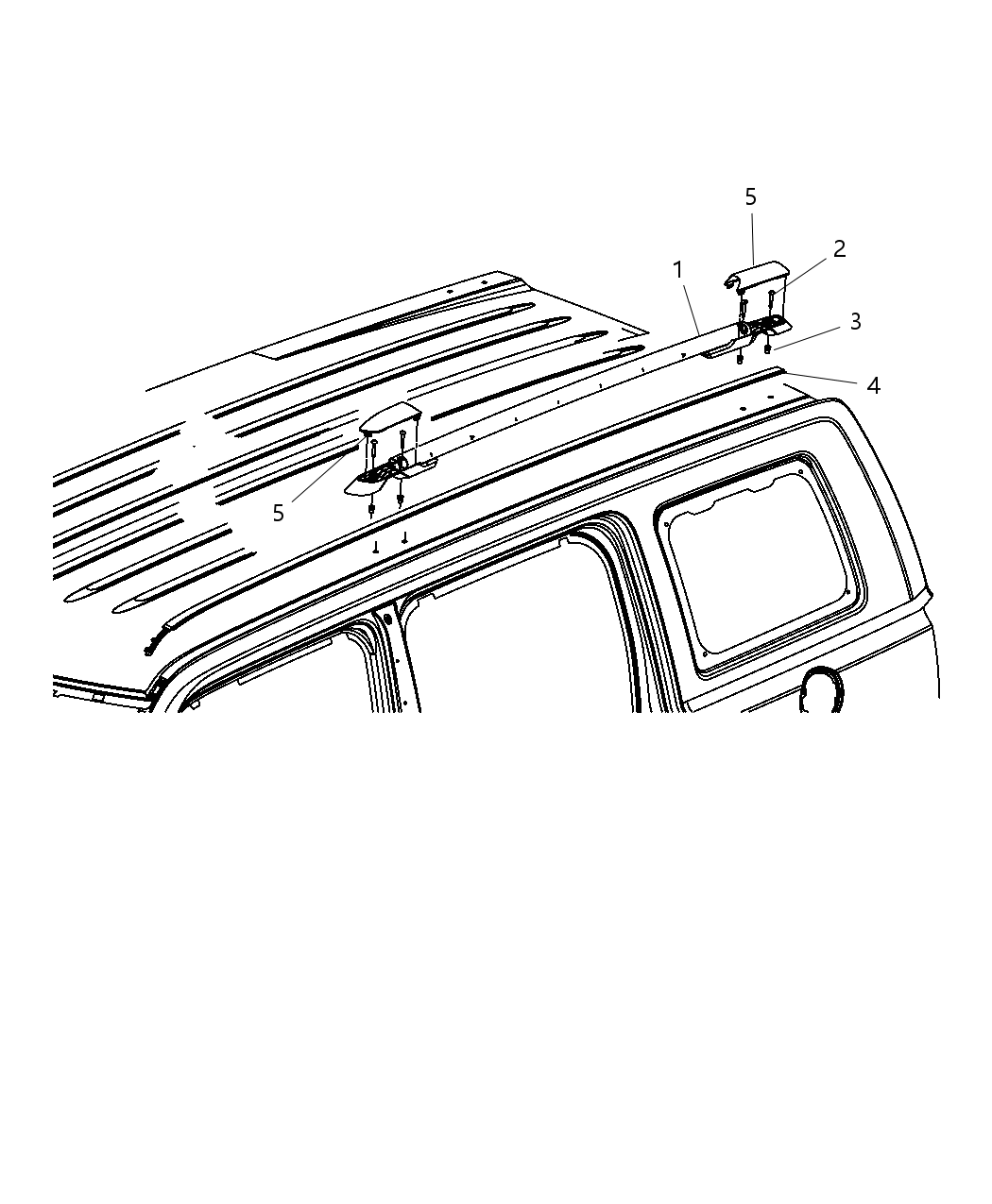 Mopar 5116469AA CROSSRAIL-LUGG Rack Cross