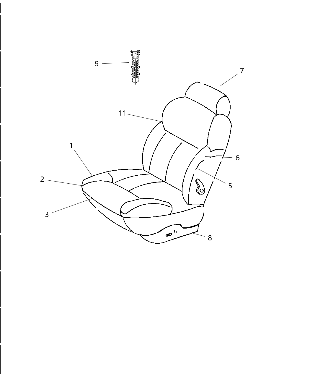 Mopar XY771T5AA Panel-Front Seat Back