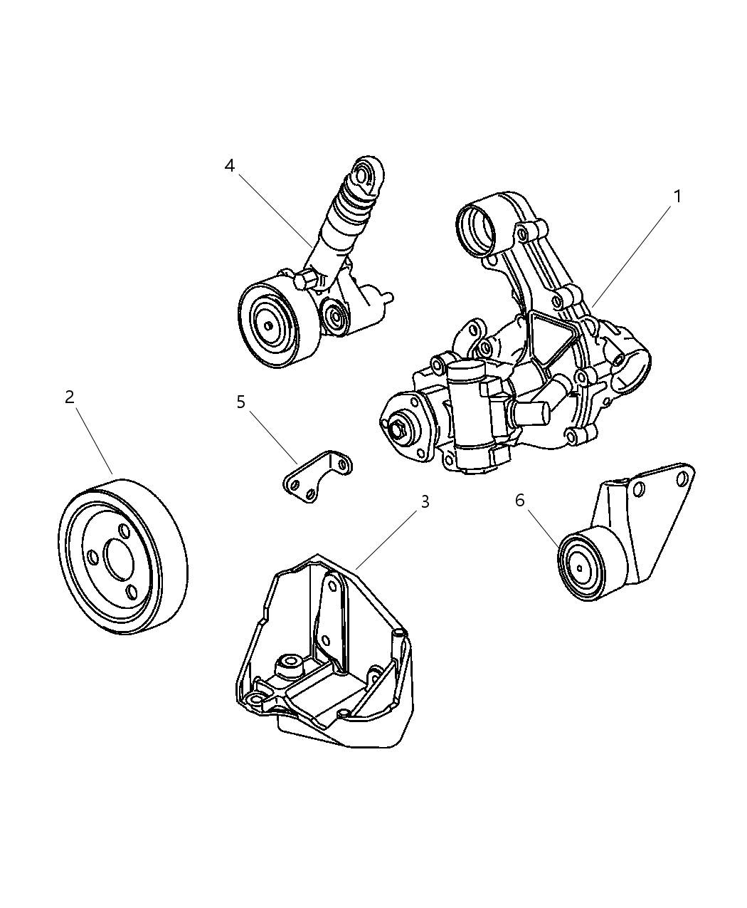 Mopar 5114543AA Bracket-Power Steering Pump