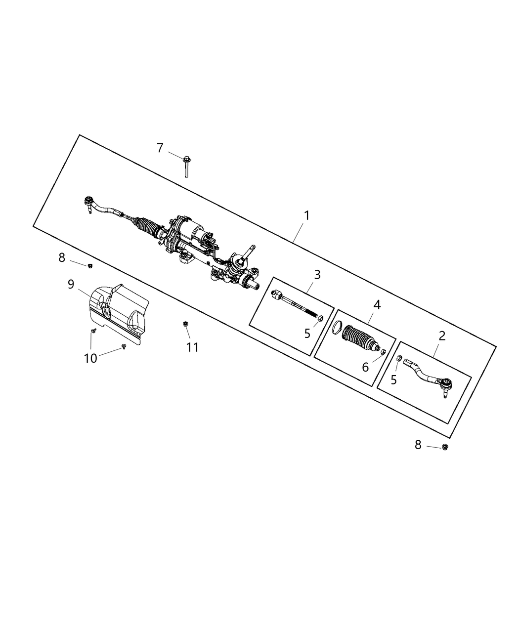 Mopar 5154838AF Gear-Rack And Pinion