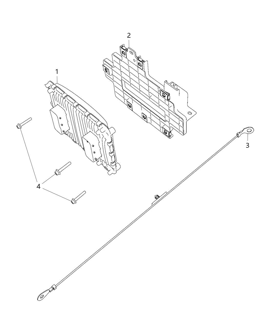 Mopar 68299057AC Bracket-Engine Control Module