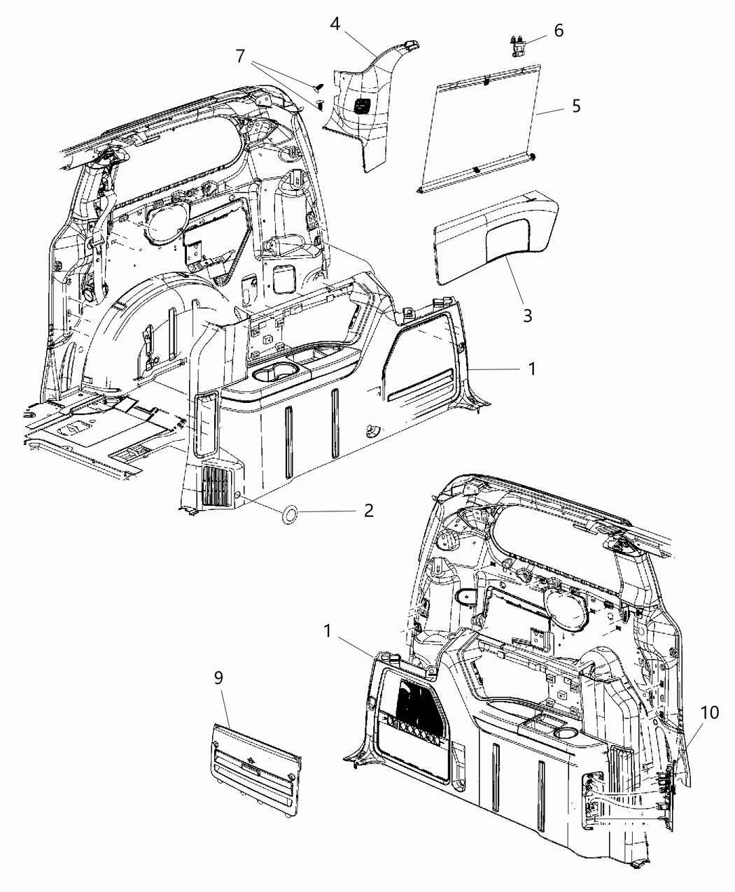 Mopar 4680649AA Carpet-Insert