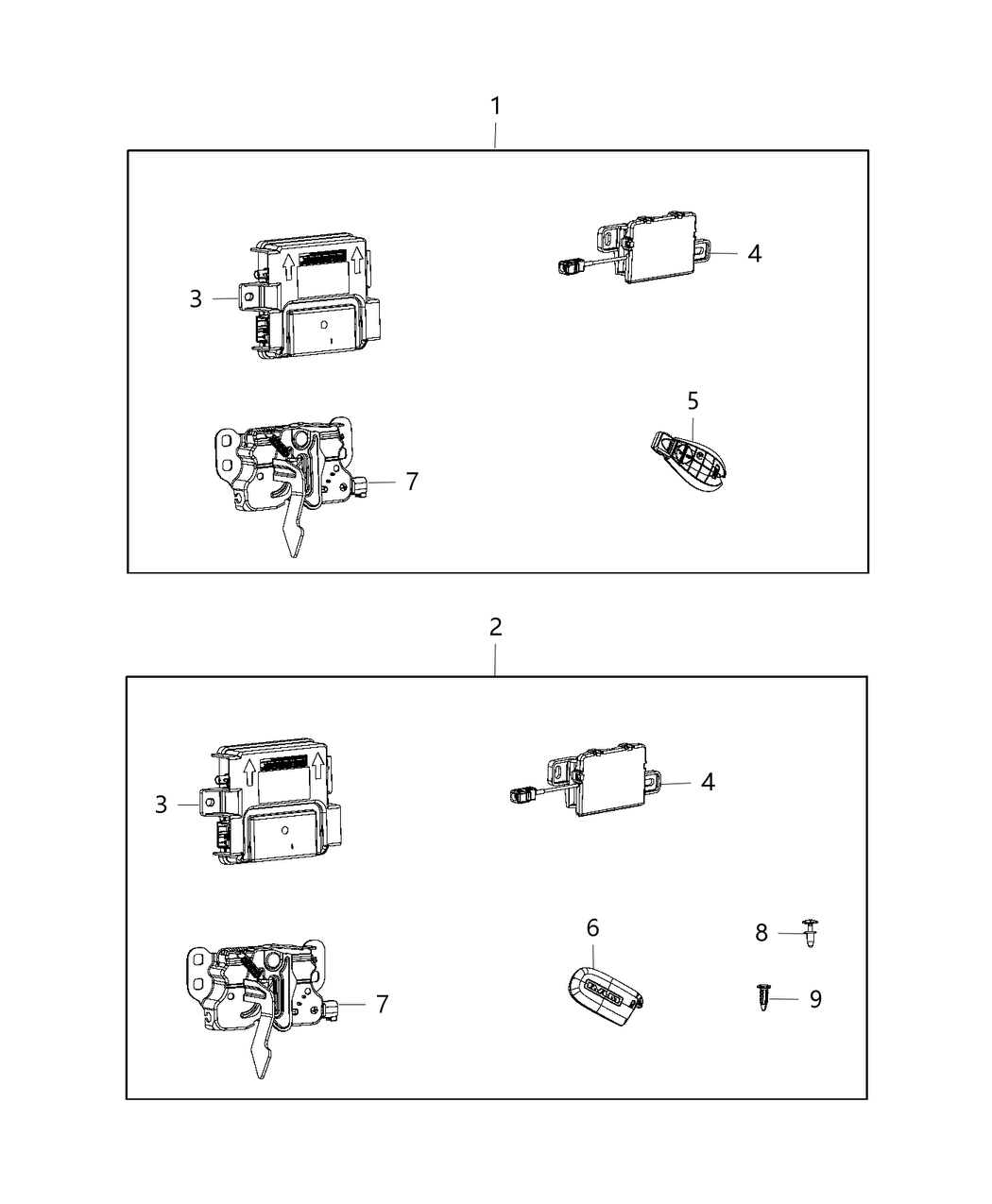 Mopar 82214243 Remote-Complete