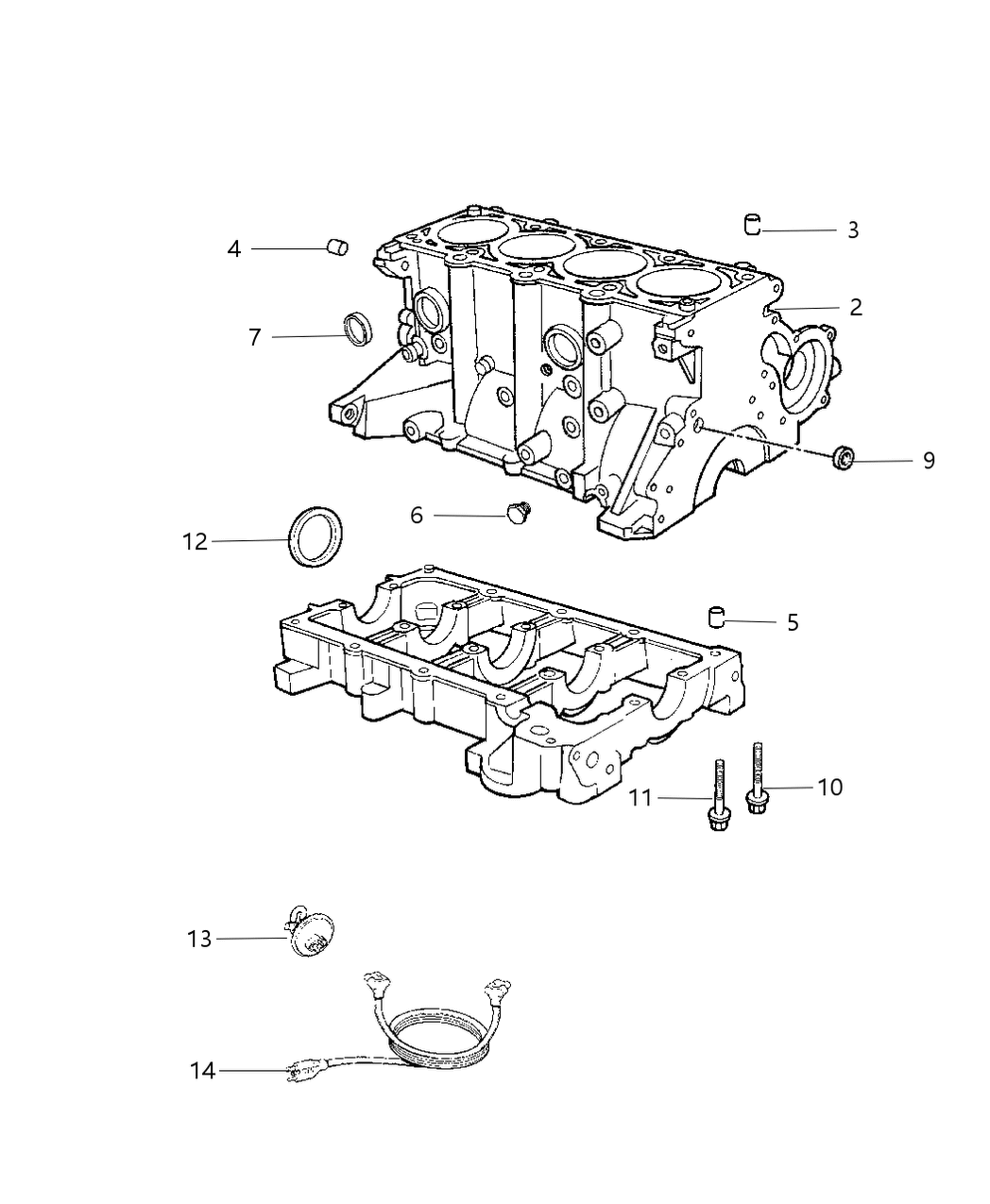 Mopar R3424722AA Engine-Long