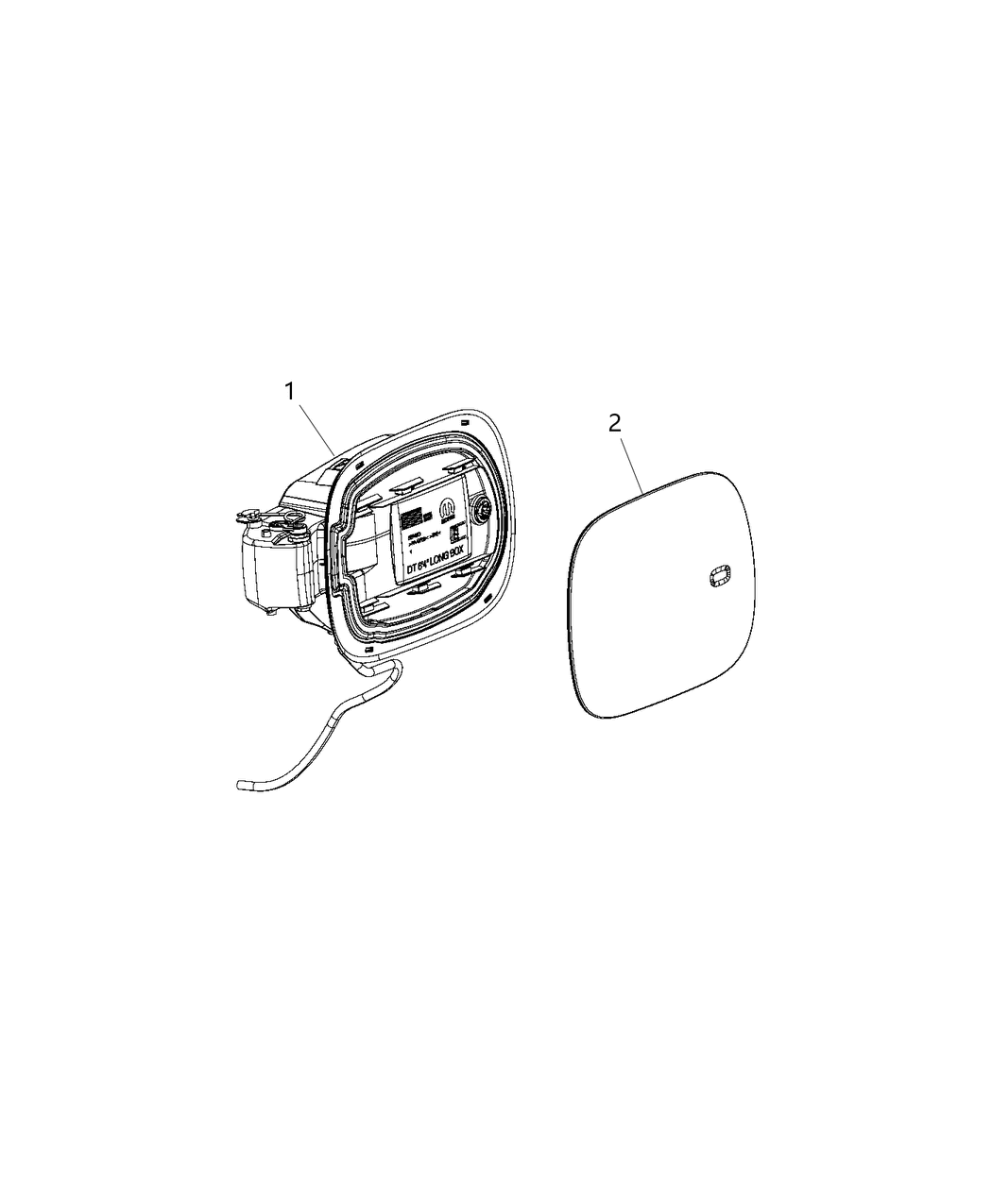 Mopar 68347153AB Door Fuel-Fuel Fill