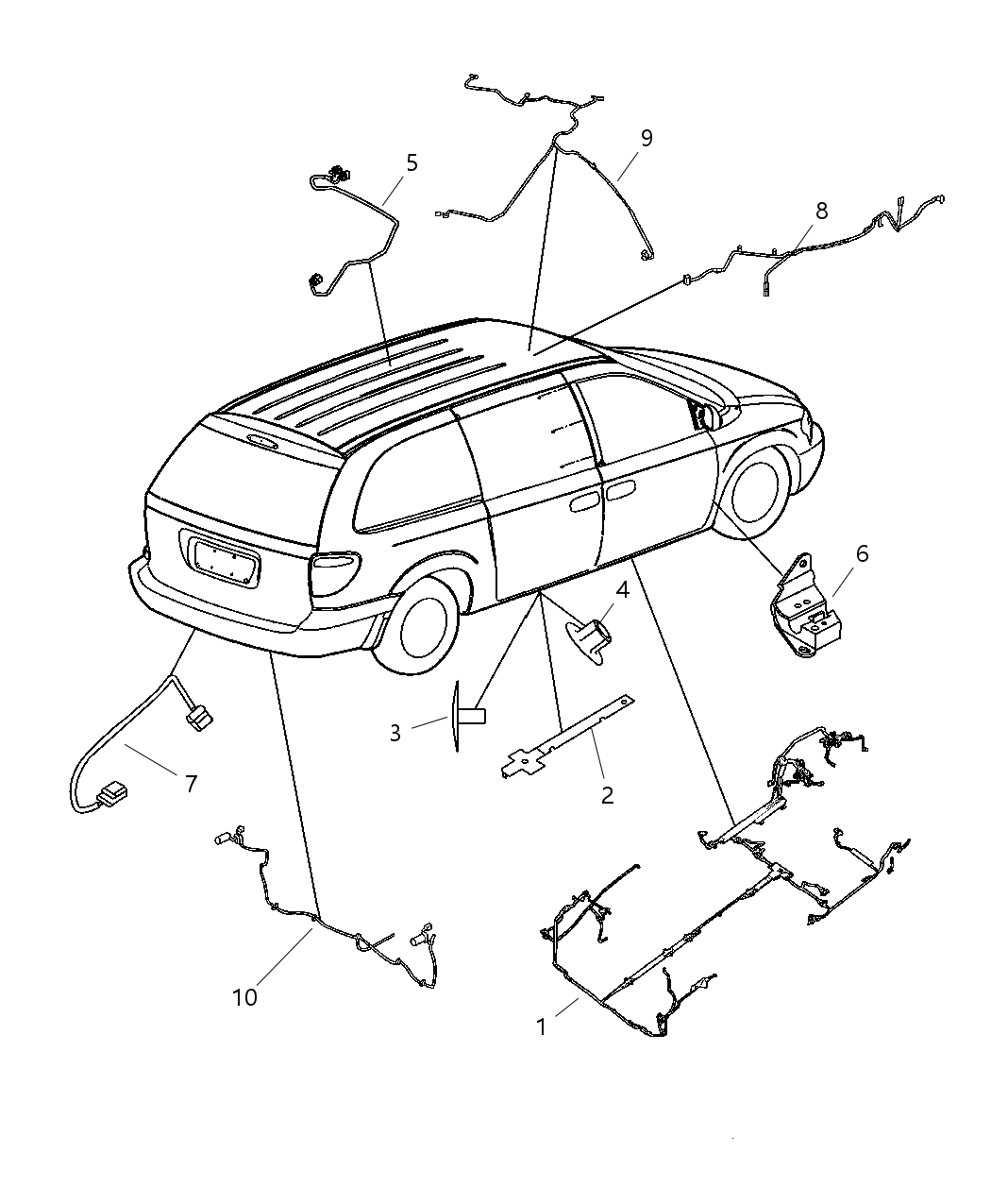 Mopar 4809759AC Wiring-Fuel Tank Jumper