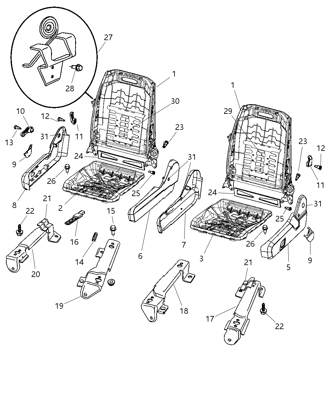 Mopar 5135297AA Screw-Seat