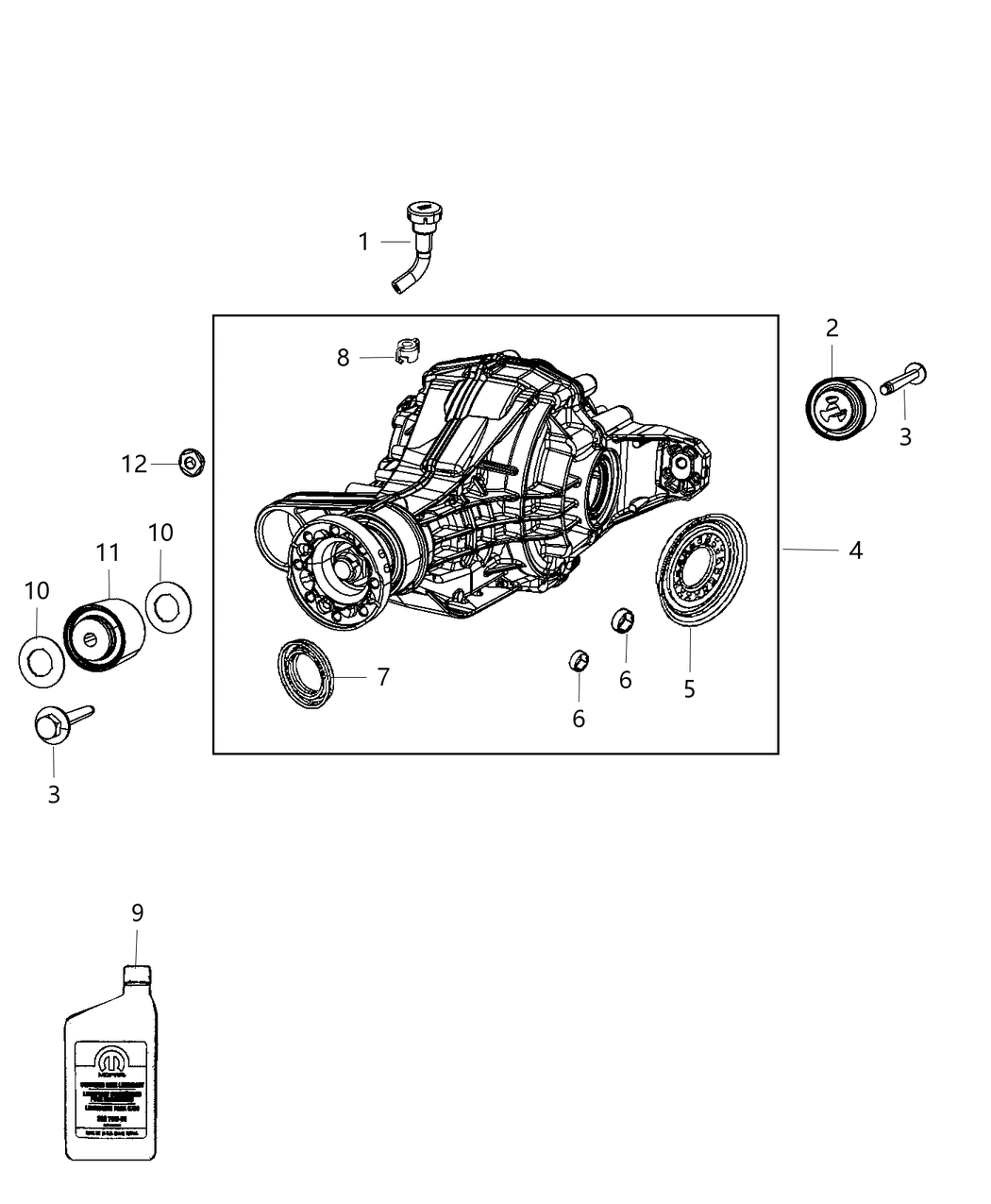 Mopar 68204631AA Differential-Rear Axle