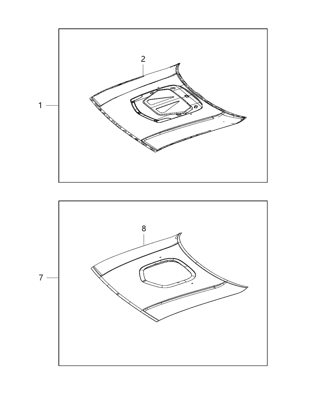 Mopar 68292008AA Trim Kit-Hood