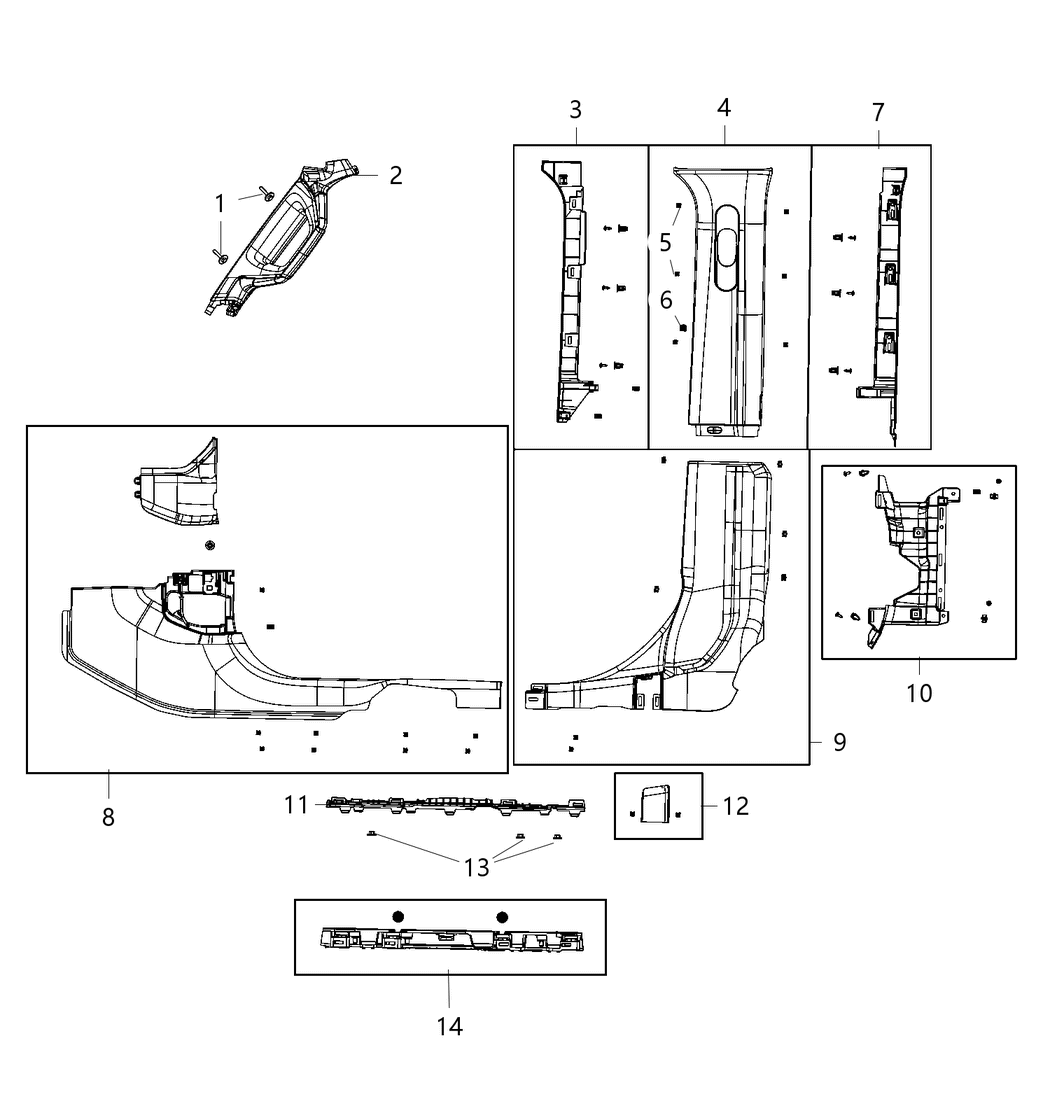 Mopar 6RU69TX7AA Cover-Wiring Protector