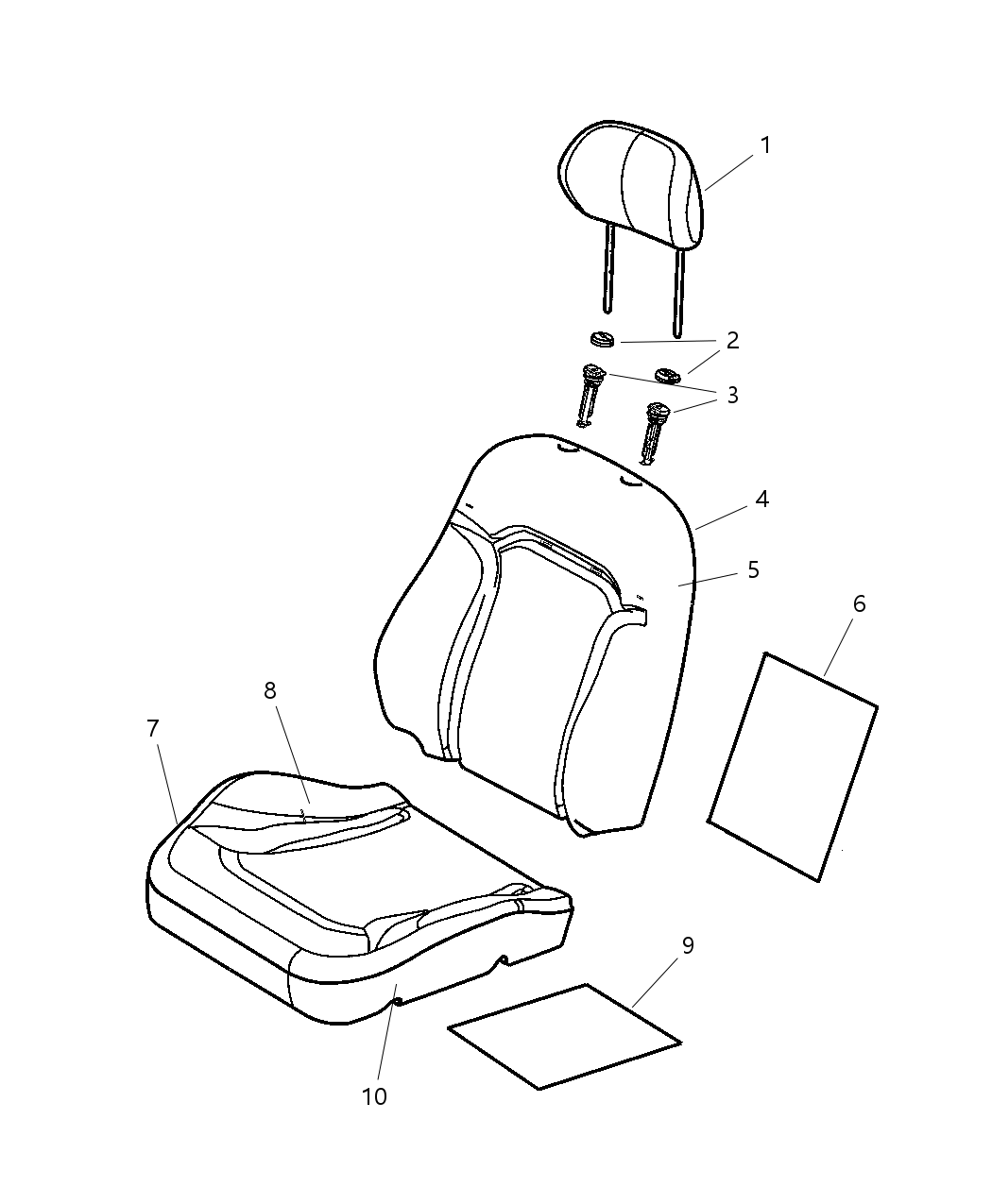 Mopar 5093976AA Seat Cushion Foam