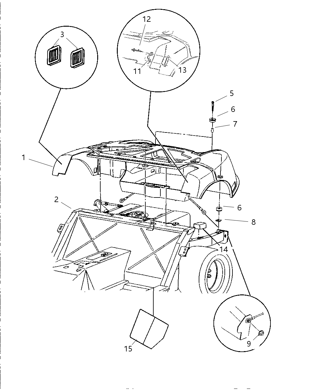 Mopar 4854300AA Trunk Pan