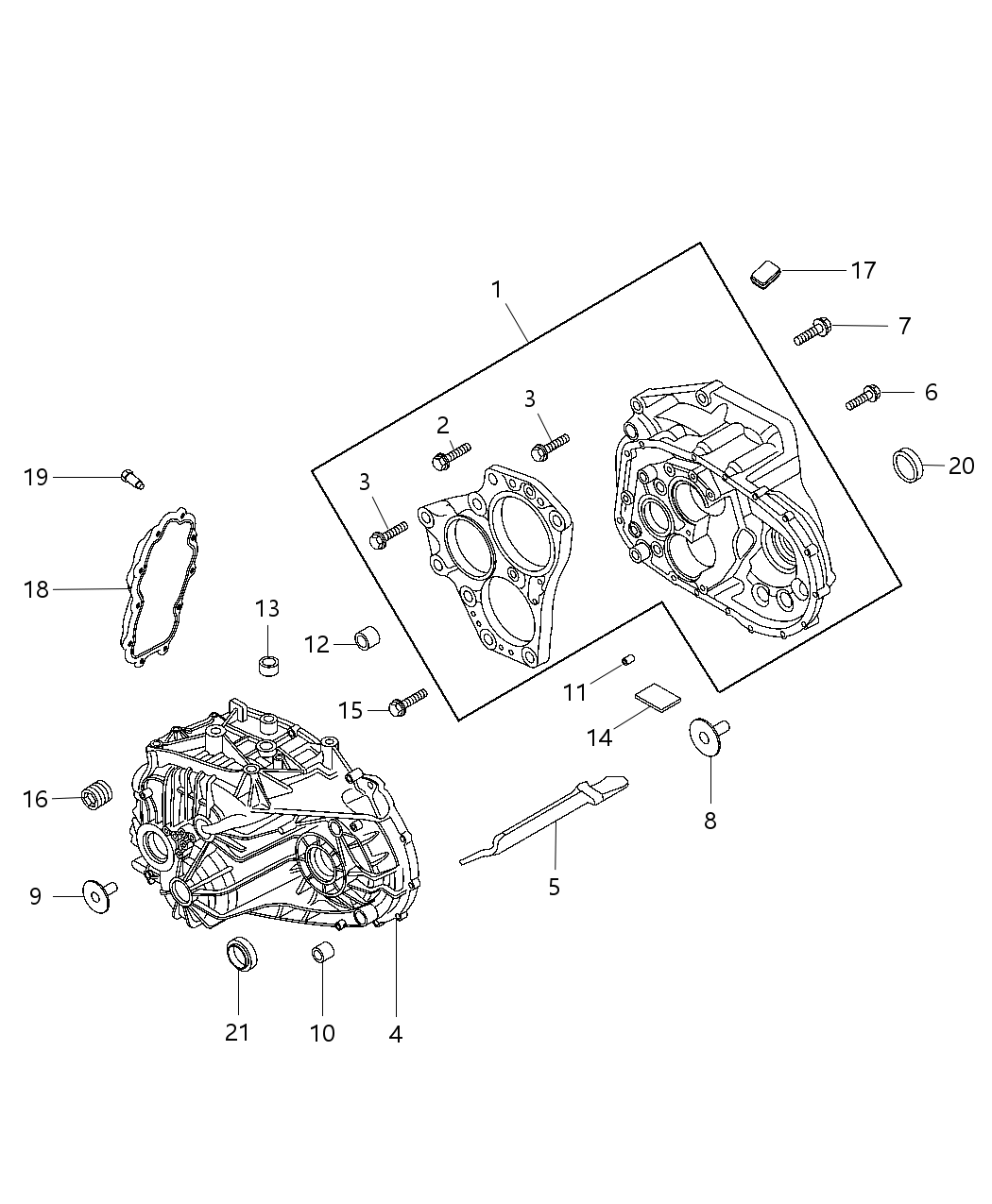 Mopar 68105320AA Bolt-HEXAGON FLANGE Head