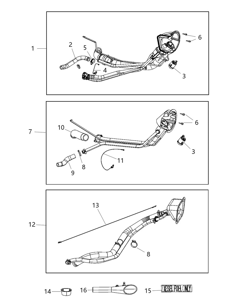 Mopar 68175322AE Fuel Filler