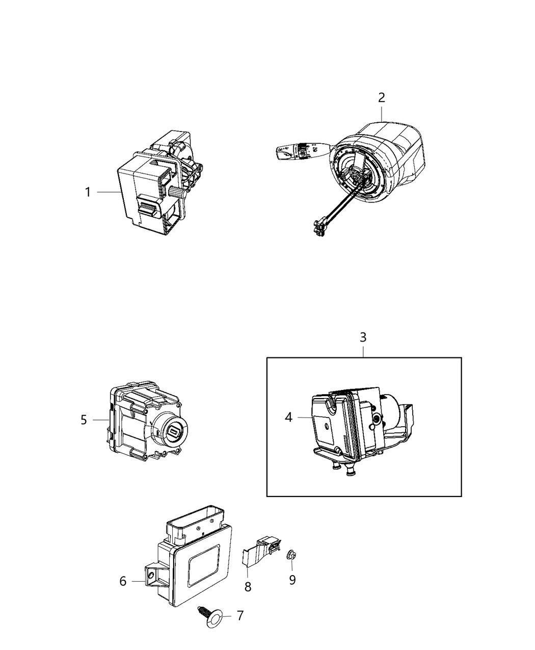 Mopar 68304561AA Anti-Lock Brake Control Unit