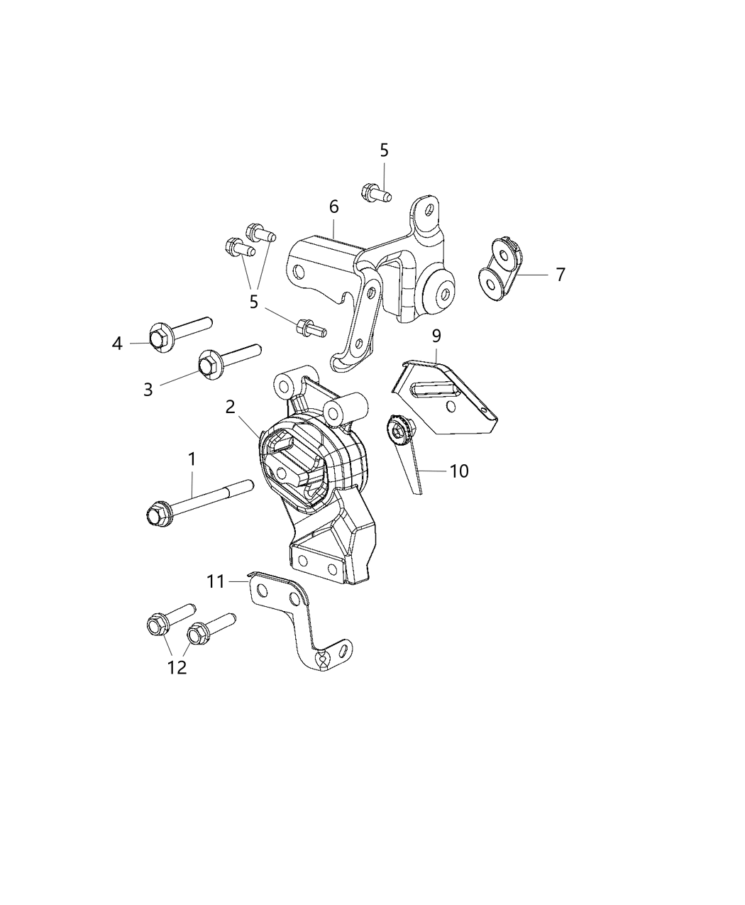 Mopar 68248786AD INSULATOR-Engine Mount