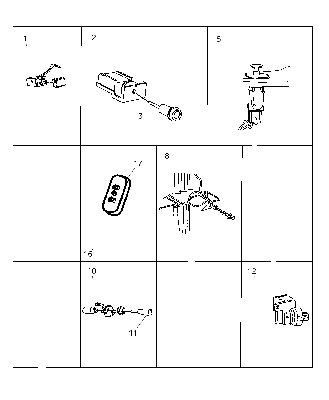 Mopar 5011217AA Air Conditioner And Heater Vacuum Switch